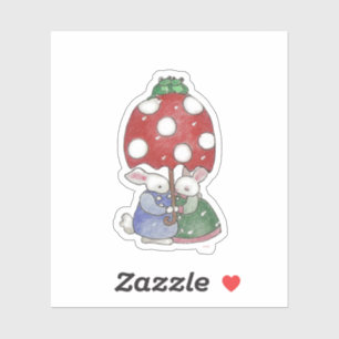 Rain Bunnies Sticker