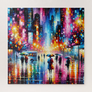 RAIN CITY LIGHTS JIGSAW PUZZLE