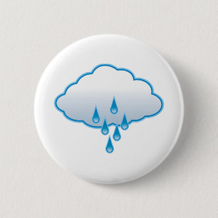 Rain Cloud 2 Inch Round Button
