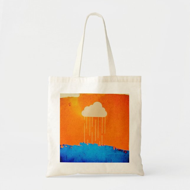 Rain Cloud Tote Bag (Front)