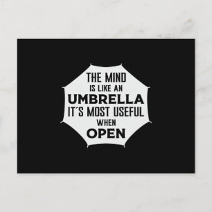 Rain Cloud Umbrella Rainy Weather Raindrop Gift Postcard