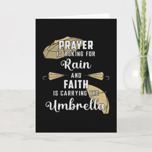 Rain Cloud Umbrella Weather Raindrop Rainy Gift Card