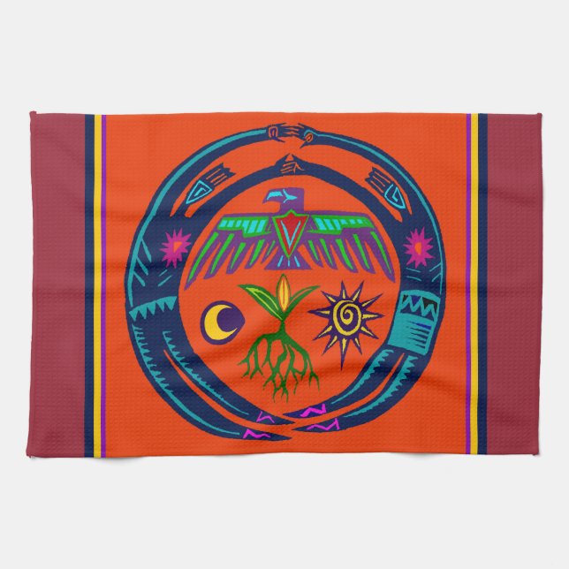 Rain Dance Kitchen Towel (Horizontal)