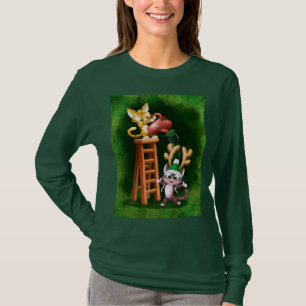 RAIN DEER CATS by Jeff Willis Art T-Shirt