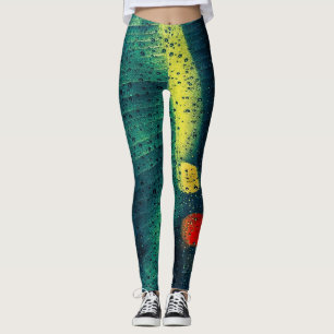 Rain Dotted Green Leggings