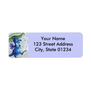 rain dragon return address labels