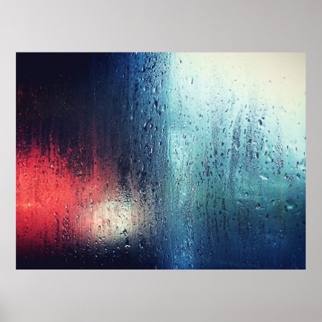RAIN DROP ON THE WINDOW POSTER (Front)