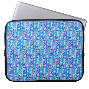 Rain Drops April Showers Multi Blue Design Laptop Sleeve