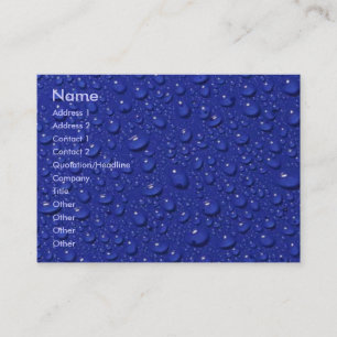 Rain Drops Business Card