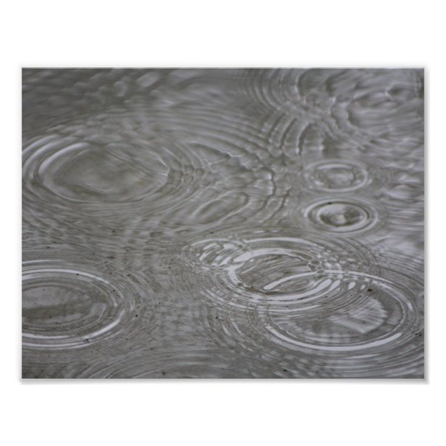 Rain Drops & Circles Photo Print (Front)