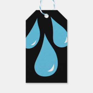 Rain Drops Gift Tags