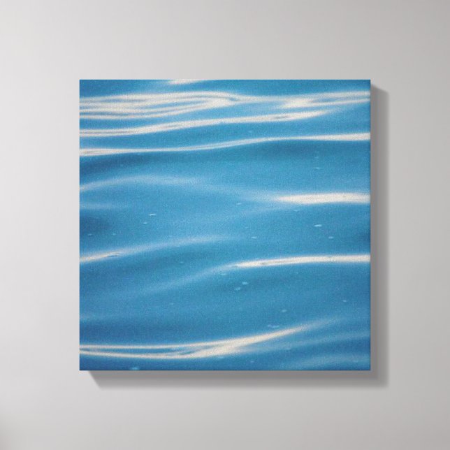 Rain Drops on Lake Michigan Canvas Print (Front)