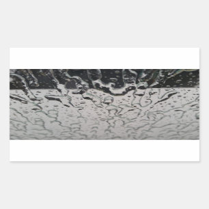 Rain drops on the window sticker