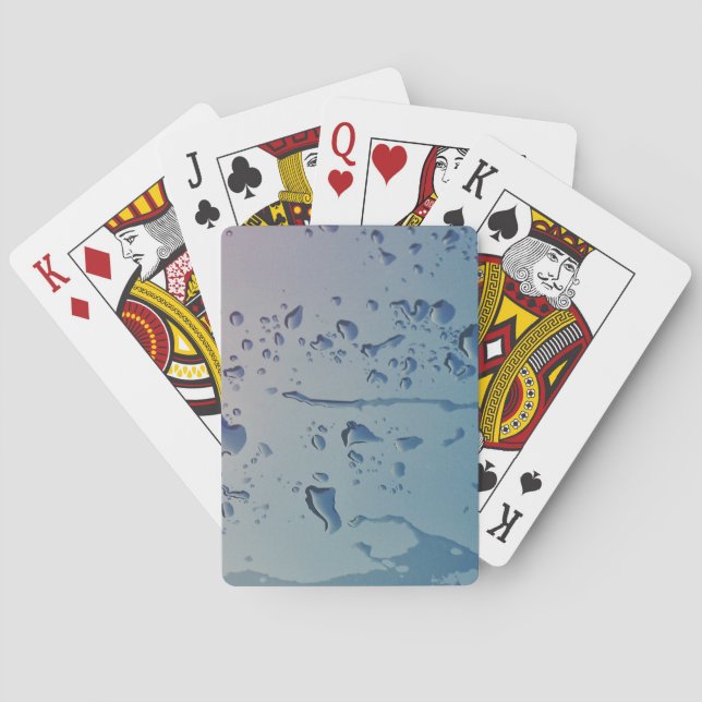 Rain drops playing cards (Back)