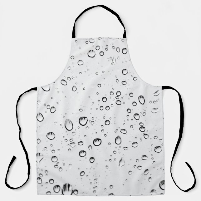 Rain drops rainy wet droplets apron (Front)