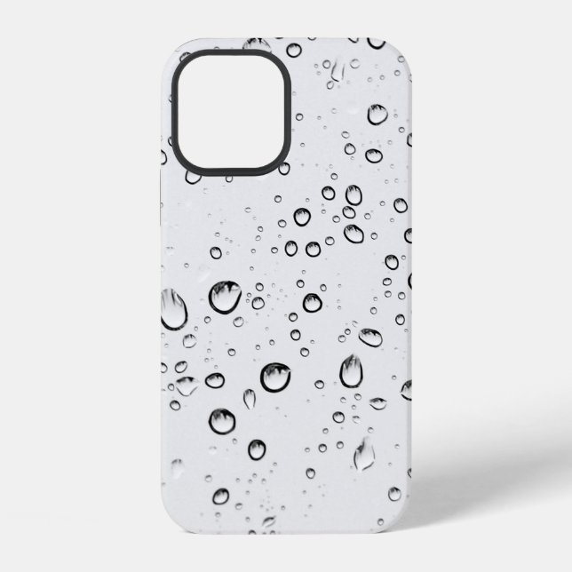 Rain drops rainy wet droplets iPhone case (Back)