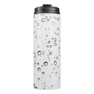 Rain drops rainy wet droplets thermal tumbler