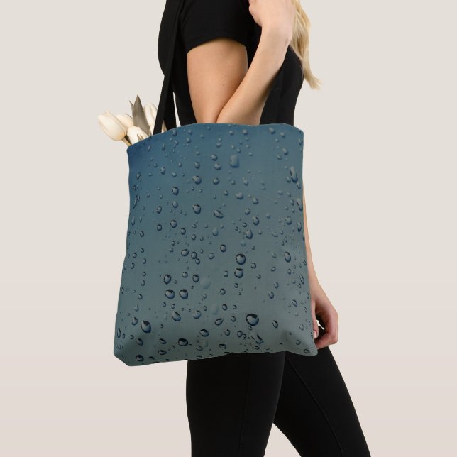 Rain drops tote bag (Close Up)