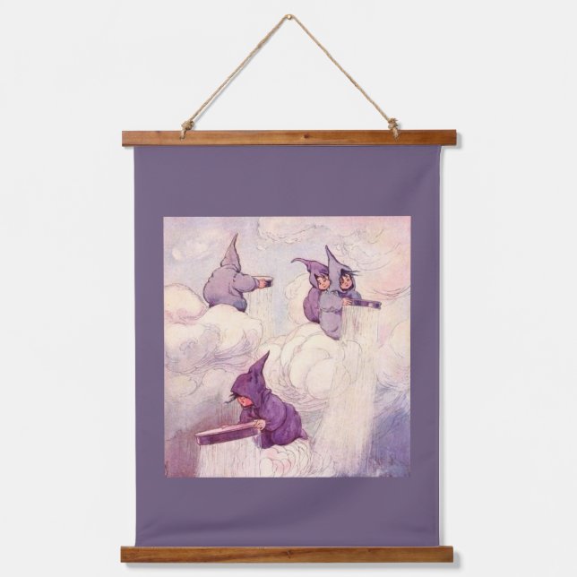 Rain Faeries Making Rain Hanging Tapestry (Front)
