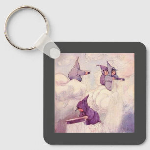 Rain Faeries Making Rain Keychain