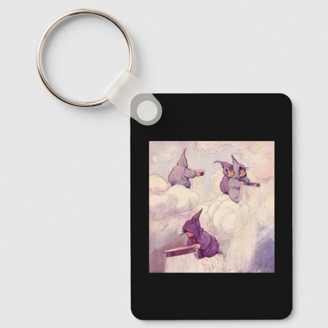 Rain Faeries Making Rain Keychain (Front)
