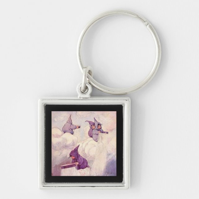 Rain Faeries Making Rain Keychain (Front)
