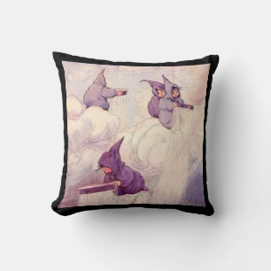 Rain Faeries Making Rain Throw Pillow