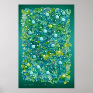 " RAIN FOREST " by: Robert Singletary Poster