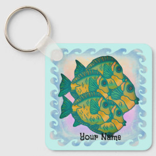 Rain Forest Fish Keychain