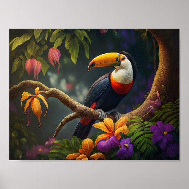 Rain forest Toucan Poster (Front)