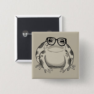 Rain Frog Lover Desert Rain Gift Funny Animal 2 Inch Square Button