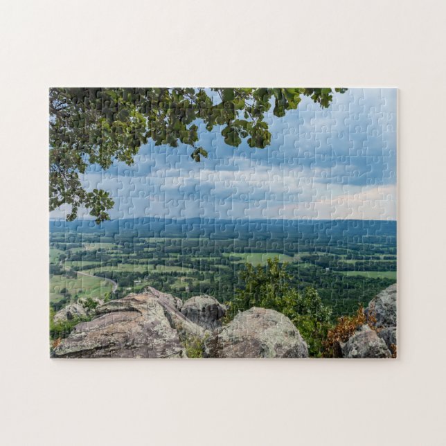 Rain Headed To Petit Jean Jigsaw Puzzle (Horizontal)