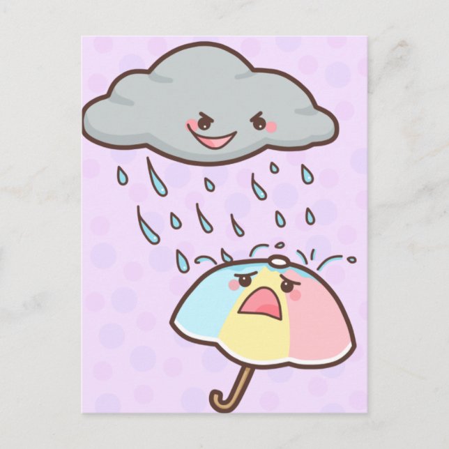 Rain Hurts Postcard (Front)