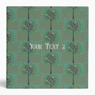 rain in green forest binder