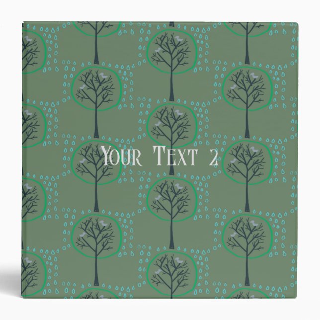 rain in green forest binder (Front)