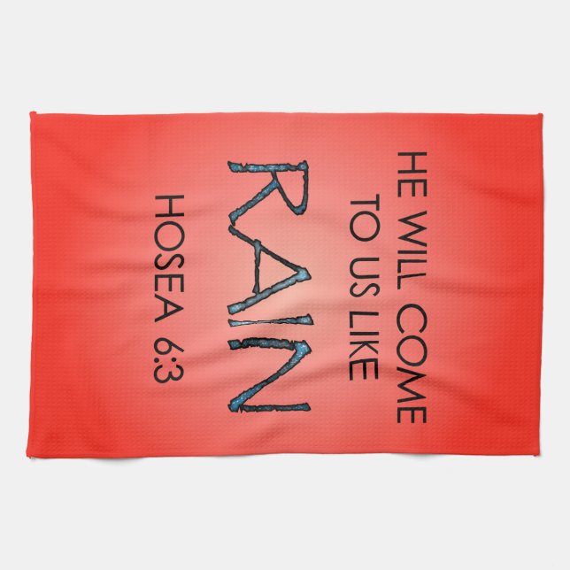 Rain Kitchen Towel (Horizontal)