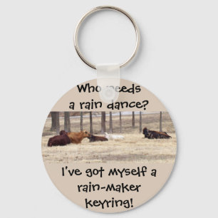 Rain-Maker (Cows Are Lying Down) Keychain