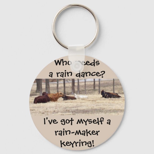 Rain-Maker (Cows Are Lying Down) Keychain (Front)