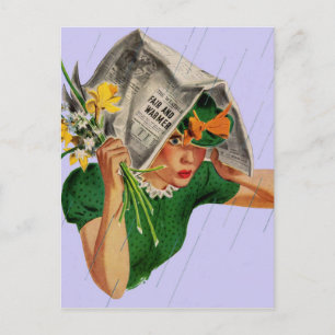 rain not in the forecast postcard