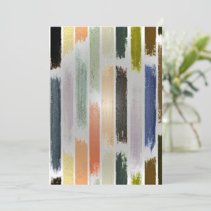 Rain of colours 5 thank you card