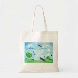 Rain of Flowers Tote Bag