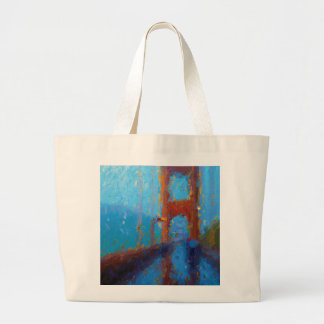 Rain on Golden Gate Tote Bag