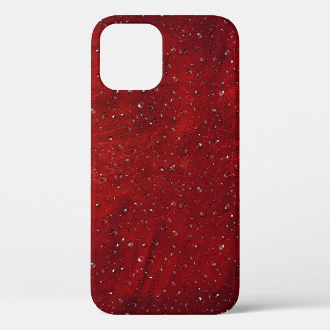 Rain on Red Leather Case-Mate iPhone Case (Back)