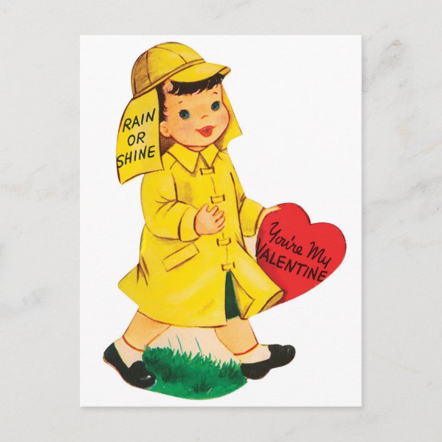 Rain or Shine | Valentine | Postcard (Front)