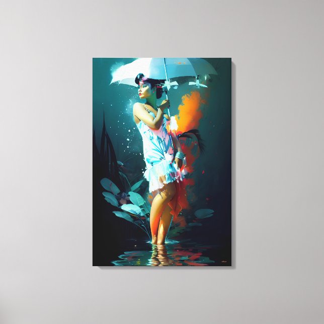 Rain Parade - Ken Gage Art Canvas Print (Front)