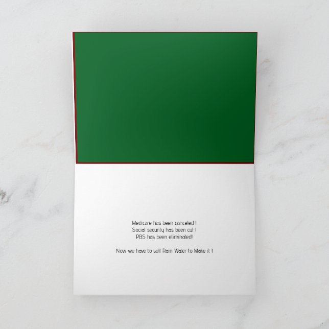 Rain Sale  Card (Inside)