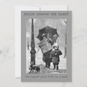 Rain Snow or Sleet Invitation