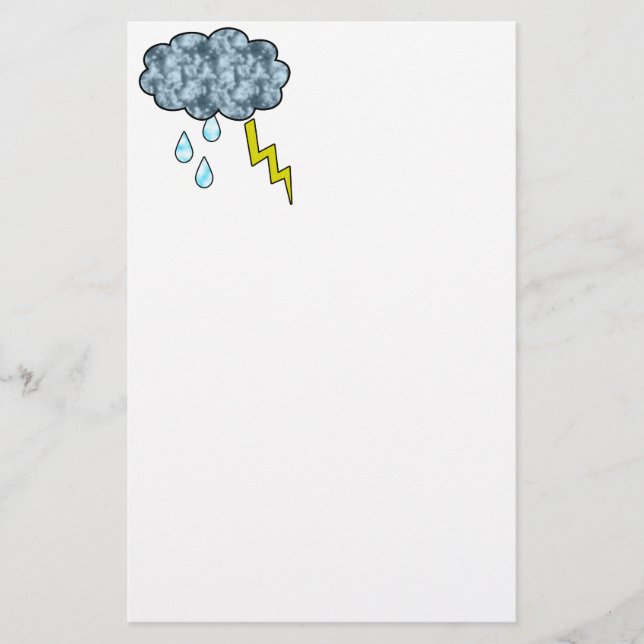 rain stationery (Front)