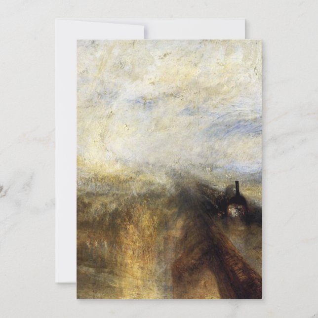Rain Steam And Speed By JMW Turner Invitation (Front)