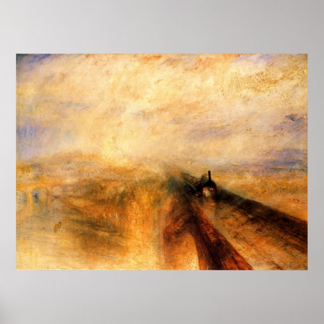 Rain, Steam, and Speed: The Great Western Railway Poster (Front)